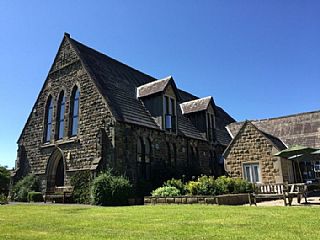 The exterior of The Beamsley Centre showing the former Chapel building